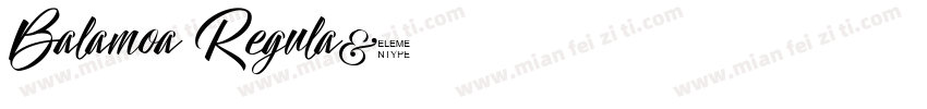 Balamoa Regula字体转换